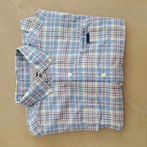 Vineyard Vines Light Blue Plaid Button Down Shirt
